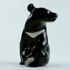 Фигурка Императорский фарфоровый завод Скульптура. Медведь гималайский. Высота 13,4 см