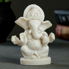 Фигурка Master Фигура "Ганеша" 11 см белая / мраморная крошка
