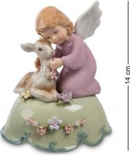 Фигурка Pavone Музыкальная фигурка "Ангелочек с олененком"