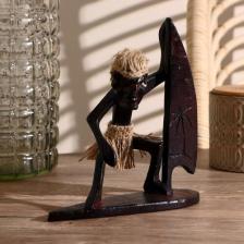 Фигурка Сима-Ленд Сувенир дерево "Абориген-серфингист" 19 см