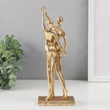 Фигурка Сима-Ленд Сувенир полистоун "Двое: верность" золото 25.5х9.5х5.5 см