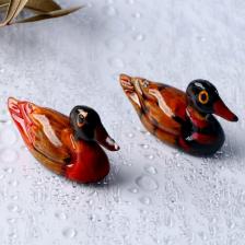 Фигурка Сима-Ленд Сувенир "Уточки мандаринки" талисман фен-шуй, 1.5 x 3.5 x 5.5 см, набор 2 шт