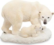 Фигурка Veronese Статуэтка "Белый медведь с детенышем"