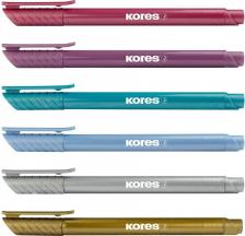 Фломастер Kores Набор маркеров Metallic Style 6 цветов (толщина линии 1-5 мм)