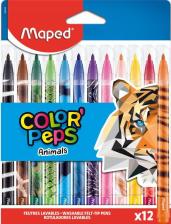 Фломастер Maped Фломастеры Color'Peps Animals 12 цветов