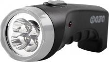 Фонарь ФАZA Фонарь аккумуляторный ручной AccuF2-L04-bk 4LED 2 режима: 100проц./25проц. аккум. 0.4А.ч выдвижная вилка индикатор зарядки черн. 5000797