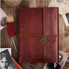 Фоторамка/фотоальбом Книга Родословная "Наш род" с пером, коричневая