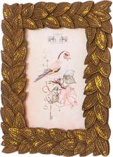 Фоторамка Lefard Фоторамка 169-910 лавровый венок для фото 10х15, бронза с позолотой