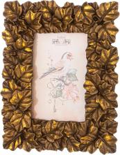 Фоторамка Lefard Фоторамка лист мелкий для фото 10х15, бронза с позолотой (176604)