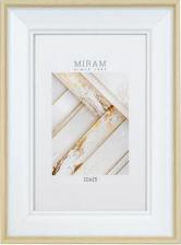 Фоторамка Miram Рамка без паспарту 10x15 см пластик цвет белый