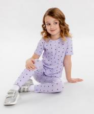Футболка для девочки Button Blue Футболка 124BBGMC12053115, сиреневый, 110