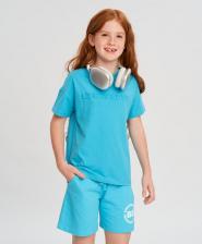 Футболка для девочки Button Blue Футболка детская 123BBGB12021800 голубой, 116