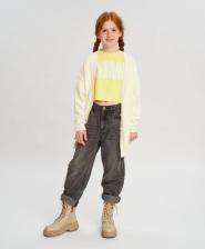 Футболка для девочки Button Blue Футболка детская 123BBGB12105500, салатовый, 116