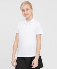 Футболка для девочки Button Blue Поло детское 222BBGS14040200 цв. белый р. 164