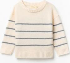 Футболка для малыша Sfera Основная полосатая джерси, светло-коричневый