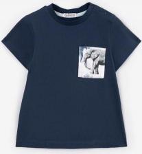 Футболка, поло для мальчика Gulliver Футболка детская 12444BBC1203, синий, 80