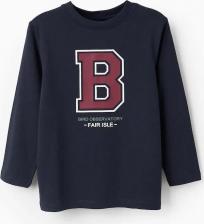 Футболка, поло для мальчика Zippy Детская футболка 100% хлопок с принтом, темно-синий