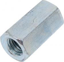 Гайка и шайба Металлсервис Соединительная гайка М8, DIN 6334, цинк, 100 шт. 1241172