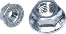 Гайка и шайба Starfix Оцинкованная гайка с фланцем М6, DIN6923, 10 шт. SMZ1-66041-10