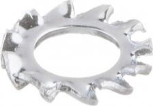 Гайка и шайба Стройбат Шайба зубчатая DIN 6798 5мм белый, цинк, 15 шт