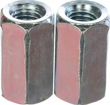 Гайка и шайба Tech-Krep Оцинкованная соединительная гайка М10 DIN6334 (2 шт.)