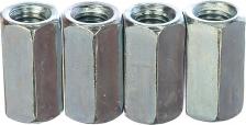 Гайка и шайба Tech-Krep Оцинкованная соединительная гайка М8 DIN6334 (4 шт.)