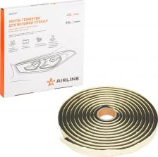 Герметик Airline Лента герметик для вклейки стекол Лента-герметик для вклейки стекол фары, стоп-сигналы, бок стёкла, бутиленовая, 9,5 мм х 4,5 м, черный ADGC027