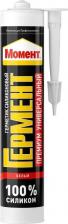 Герметик Момент Универсальный силиконовый герметик Силиконовый универсальный герметик Премиум белый Б0022963