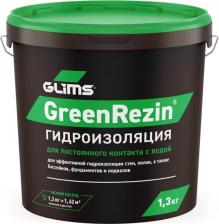Гидроизоляция Глимс Гидроизоляция эластичная GreenRezin 1.3 кг