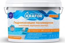 Гидроизоляция Krafor Гидроизоляция эластичная полимерная, 3 кг