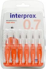 Межзубные ершики Dentaid Ершик межзубный Interprox 4G Super micro 0,7 мм 6 шт., упак