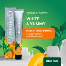 Зубная паста President Зубная паста ® White & Yummy Манго-мусс с мятой