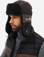 Головной убор Huntsman Шапка ушанка зимняя, размер 56-58, хаки, черный