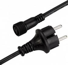 Готовый шнур с вилкой Ardecoled Шнур питания ARD-CLASSIC-BALL-LIVE-1.5M Black 25652