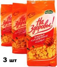 Готовый завтрак Кунцево-Электро Кукурузные хлопья На здоровье! медовые, 350 г