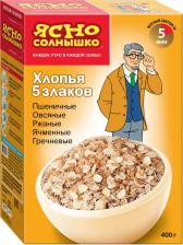 Готовый завтрак Ясно солнышко Хлопья овсяные с клюквой и яблоком 300 г