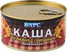 Готовое блюдо Барс Мясные консервы Каша Дворянская греч. с говяд. вкусный ужин ключ, 325г