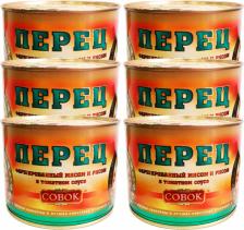 Готовое блюдо Совок Перец фаршированный с мясом и рисом, 6 шт по 525 г