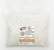 Грунт Рецепты дедушки Никиты Мраморная крошка"", отборная, белая, фр 2,5-5 мм, 10 кг Рецепты дедушки Никит