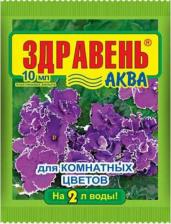 Удобрение Ваше хозяйство Удобрение "Здравень-аква", для комнатных цветов, 10 мл