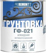 Грунтовка Proremontt Грунт по металлу ГФ-021 Лакра серый, 0,9кг