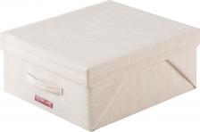 Коробка Casy Home Короб с крышкой For Professionals 50x44x22см, молочный