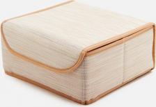 Коробка Casy Home Коробка для хранения Лен с крышкой 27x25x12см