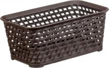 Ящик IDEA Ящик РОТАНГ 2,2л 240х150х100мм ("коричневый ротанг")