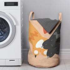 Корзина JoyArty Корзина для белья в ванную, органайзер Давай лапу 50x35 см