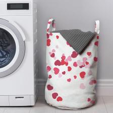 Корзина JoyArty Корзина для белья в ванную, органайзер Дождь из сердец 50x35 см