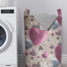 Корзина JoyArty Корзина для белья в ванную органайзер Объемные сердца 60x40 см