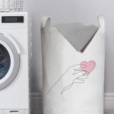 Корзина JoyArty Корзина для белья в ванную органайзер Сердце в руках 60x40 см