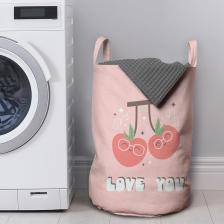 Корзина JoyArty Корзина для белья в ванную, органайзер Вишневая любовь 50x35 см