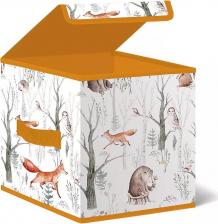 Коробка Лакарт Дизайн Короб стеллажный с крышкой TBL-1 Forest Friends 30х30х30см